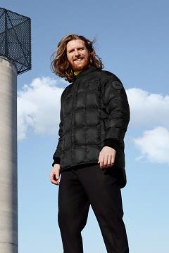 Chamarras Canada Goose Hombre Outlet - Hexode Chaqueta De Bombardero Negros PY6324879